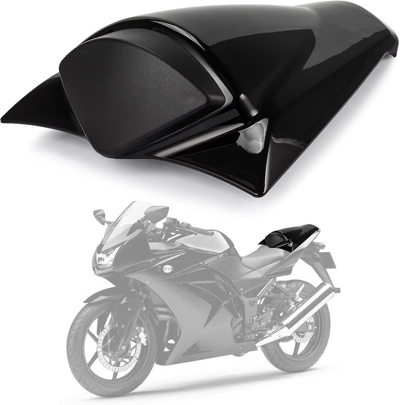 psler Rear Seat Cover Rear Seat Fairing Cover for Ninja 250R ZX250R EX250 2008-2012 Black - Image 1